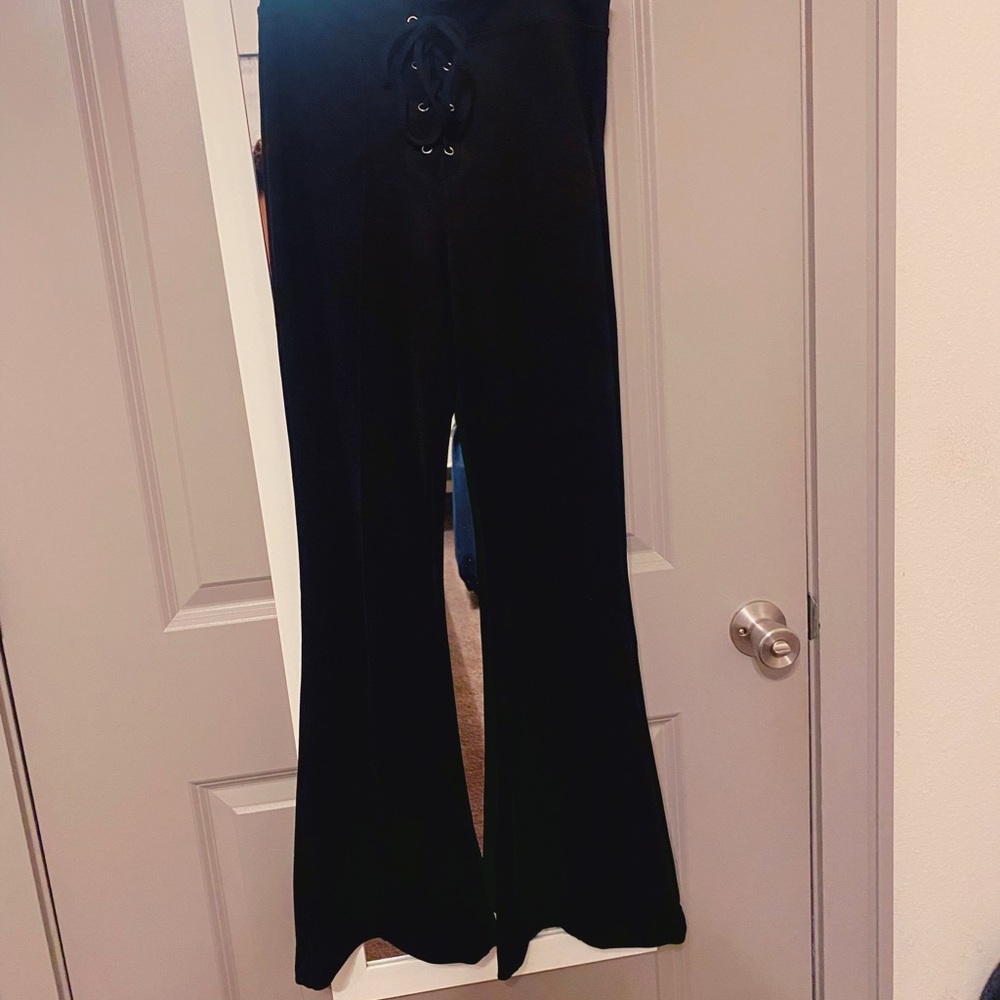 rue21 black flare leggings